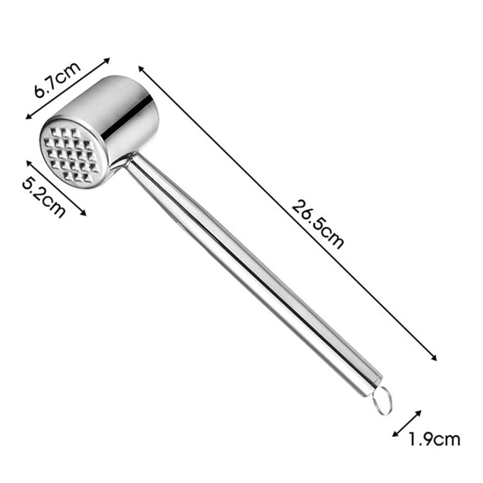 Stainless Steel Meat Loosening Hammer Kitchen Household Steak Steak Tenderizer Tool Commercial Tapping Artifact Tendon Breaker50