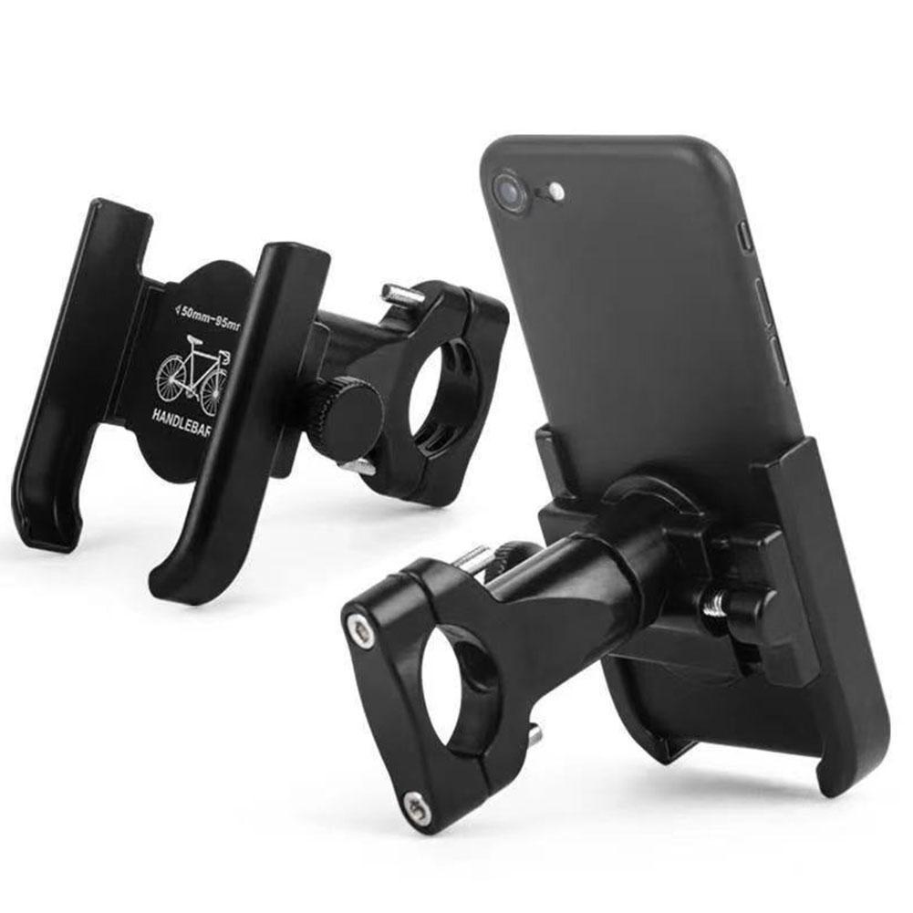 Aluminium Motorfiets Fiets Telefoon Houder Fiets Gps Beugel Bike Ondersteuning Clip Spiegel Fietsstuur Mobiele Telefoon Houder