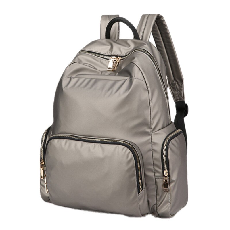 Rugzak dames rugzak dames schoudertas effen kleur schooltas voor tienermeisjes dames reistas rugzak: Grijs