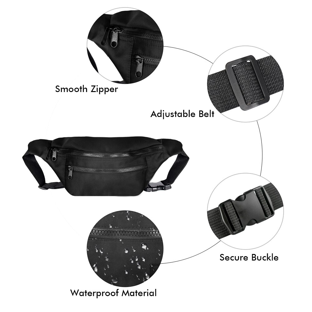 Buylor Pochete pacote de Cintura Saco Para As Mulheres 2020 Pacote Peito Homens Poliéster O Bum Bag Para Bolsa de Ombro Cinto Saco Crossbody Feminino