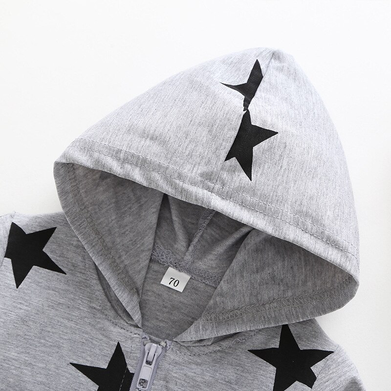 Carter Toddler newborn Baby Boy and Girl Hooded Zipper Jumpsuit Little Star Jumpsuit Baby Boy Clothes
