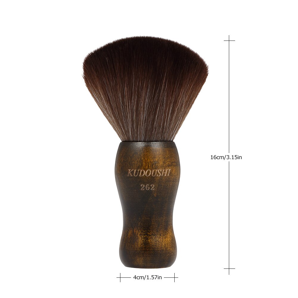negro cuello cara Duster brochas de barbero pelo cepillo de cabello para salón de belleza de peluquería Estilo herramienta de maquillaje