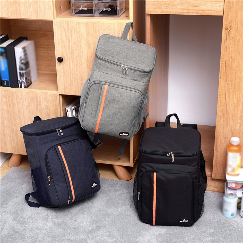 18L Große Kapazität Leck nachweisen Mittagessen Rucksack Thermische Große Picknick Kühlen und Warmen Isolierte Tasche Schulter Tasche