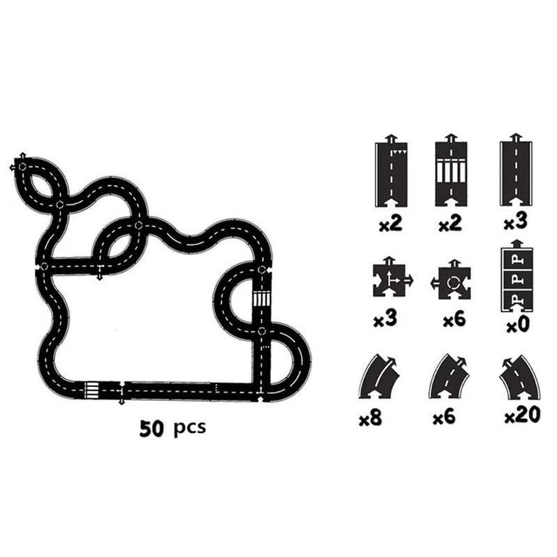 Diy Kids Puzzels Track Spelen Speelgoed Set Pvc Splicing Path Road Auto Puzzel Games Baby Tapijt Play Mat Educatief Leren speelgoed