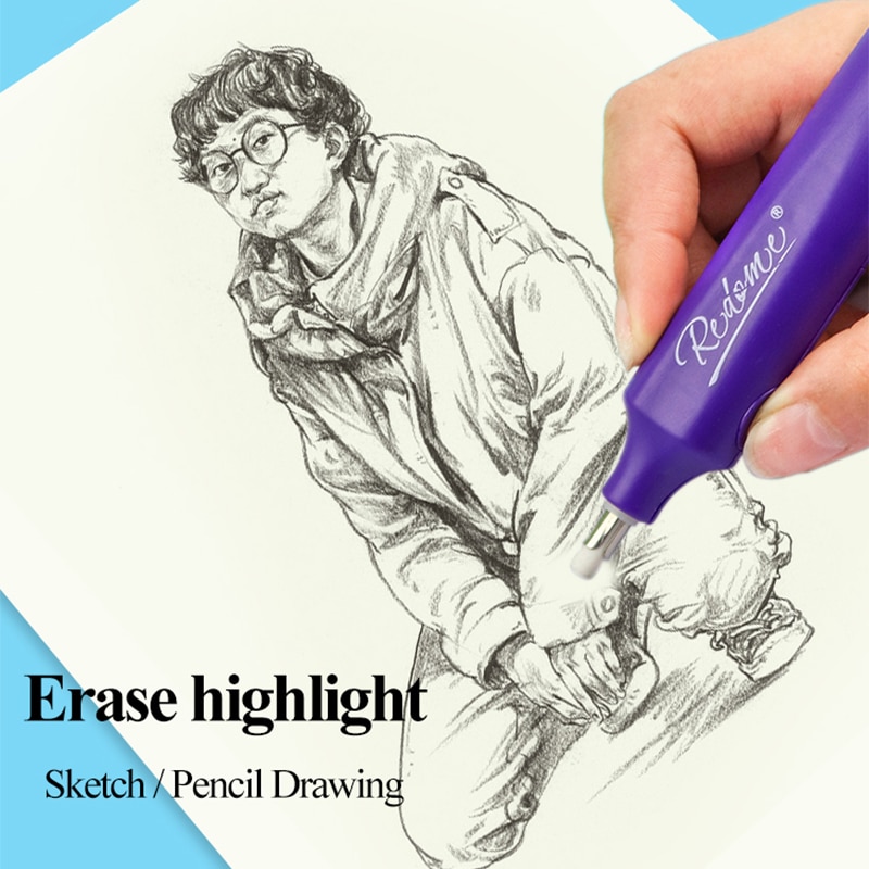 Redeme gumka elektryczna zasilany z baterii gumy i wkłady wymienne usuwać wyróżnij pisanie mechaniczne gumki studenci 2527