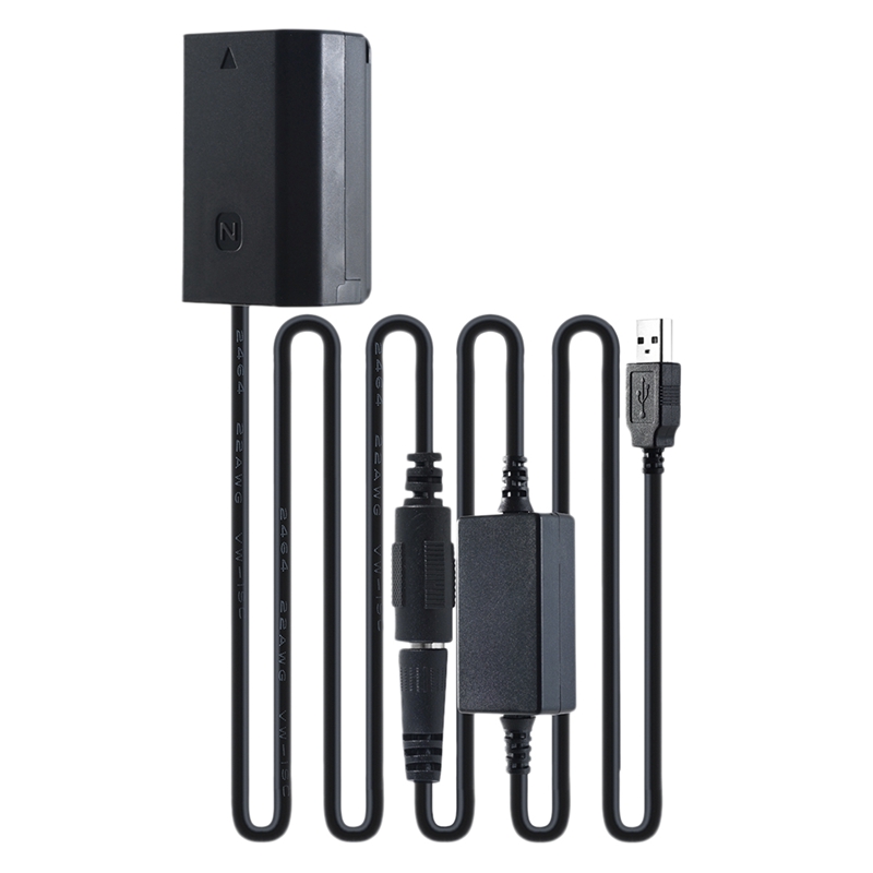 Dc-koppler-ersatz-np- -fz100- dummy-akku-netzteil für sony  a9/a9r/a7r , 3/a7s , 3/a7iii , /a7r , 4/a6600 -kameras: Default Title