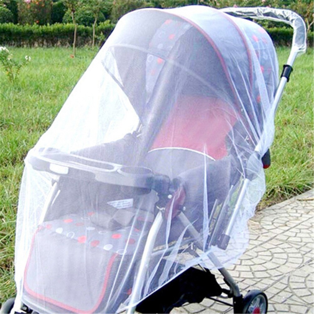 -né enfant en bas âge infantile bébé poussette Crip filet chaise pousser moustique moustiquaire maille sûre blanc