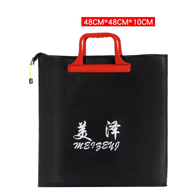 Big Fishing Bag Waterproof Thickening Tote Bag Live Fish Handbag Multi-function Light Fishing Gear Bucket Fishing Box Supplies: L Black