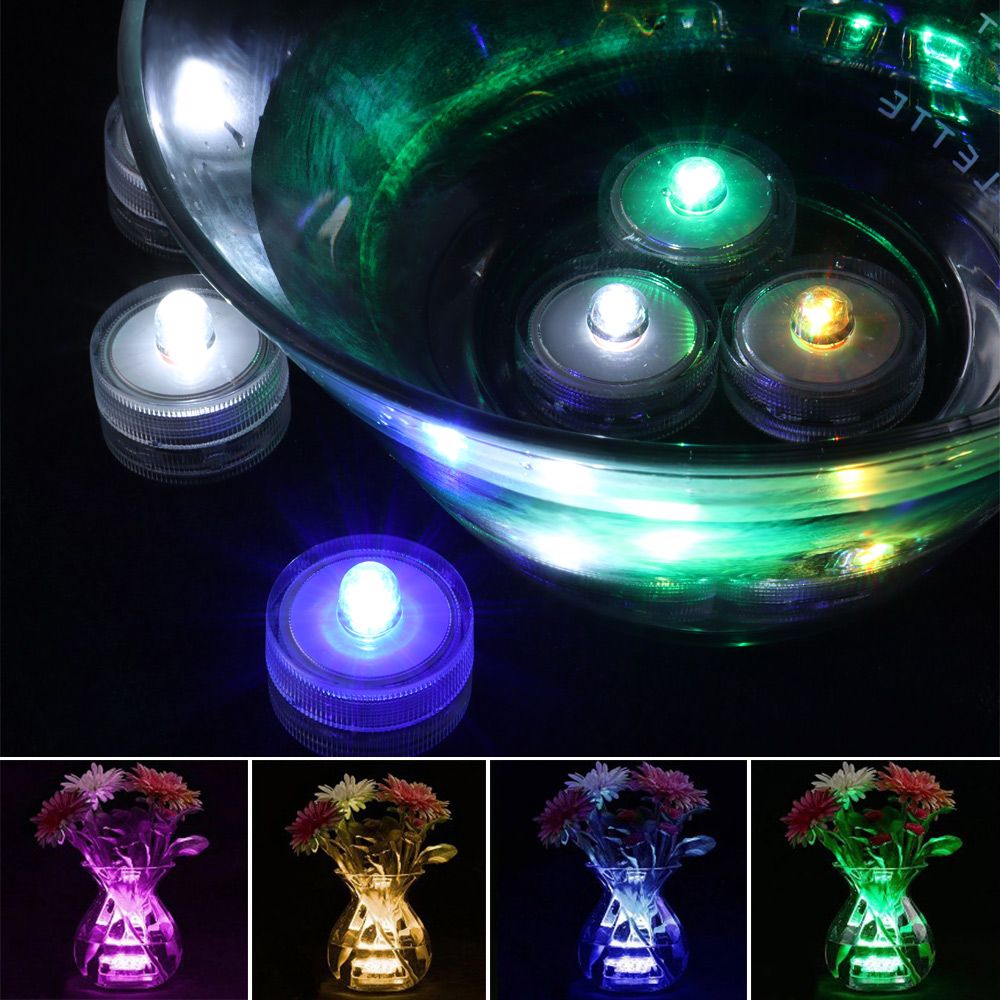 Fish Tank Accessories Candle Shape LED Lamp Fish Tank Lamp Waterproof Aquarium Light Mini Lighting