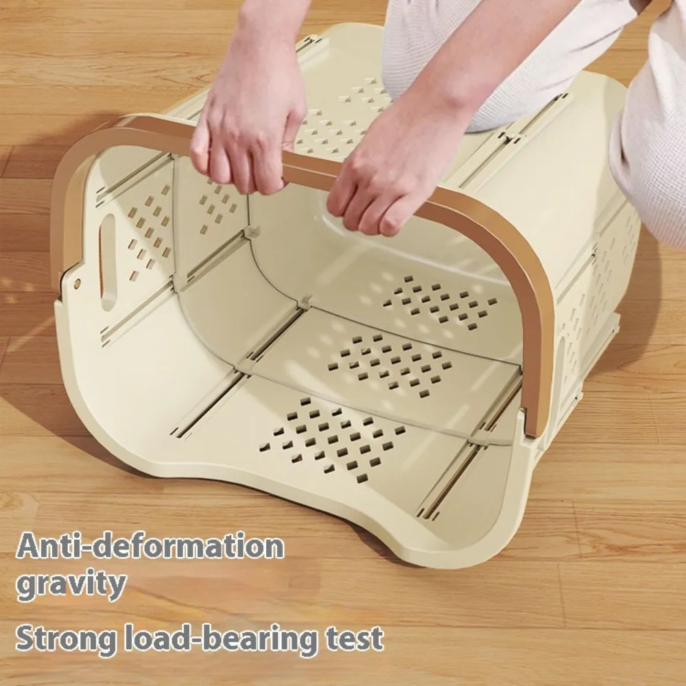 Dirty Clothes Basket Handheld Breathable Telescopic Foldable Storage Laundry Basket Removable Laundry Multi Layer Storage Basket