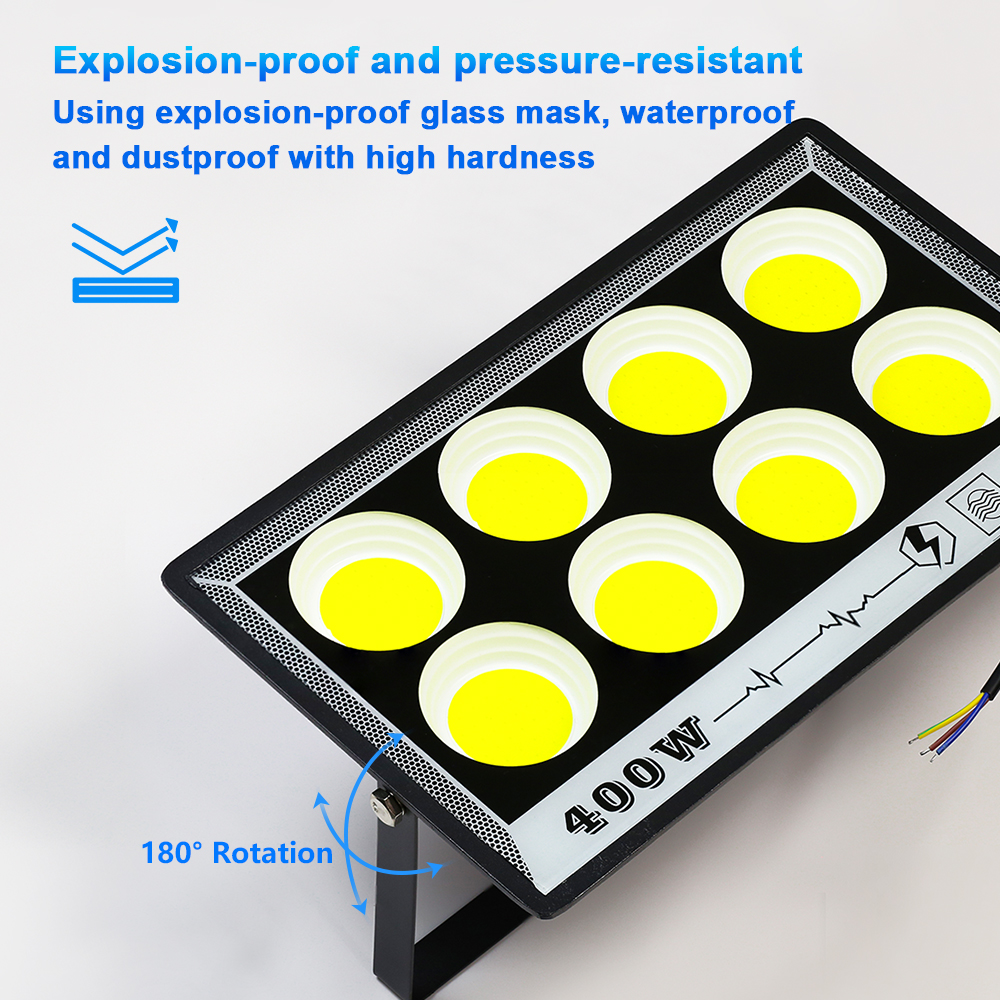 LED-schijnwerpers AC 220V 50W 100W 200W 300W 400W 500W Hoge Heldere Spotlight LED-straatlantaarn Waterdicht IP66 Voor Buitentuin