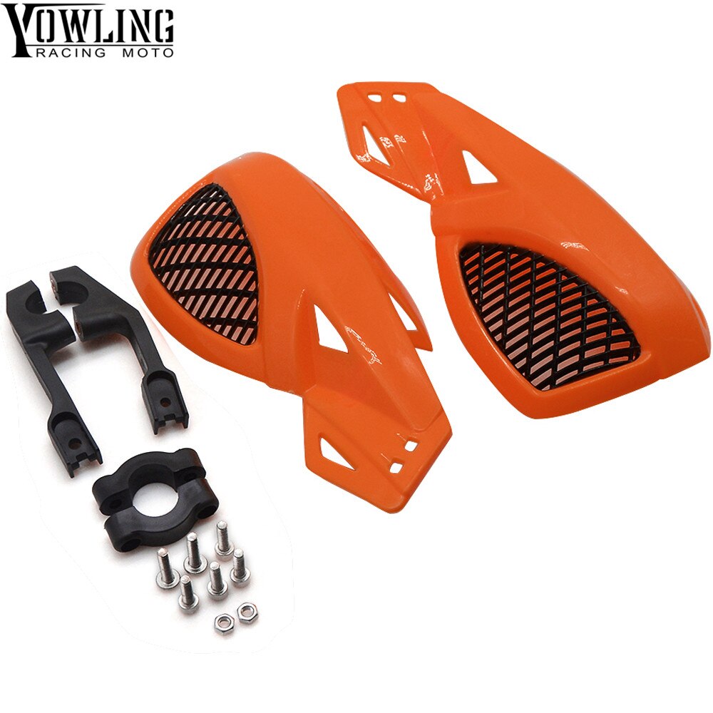 ABS Motorcycle Handguards Scooter Hand Protectors Handvat Cafe Racer voor Honda Yamaha Suzuki ATV Motocross Hand Guard: Oranje
