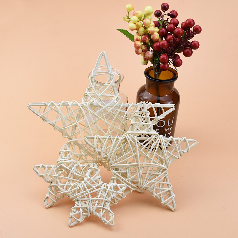 10/15/20 cm billige kunstige planter bryllup dekorative blomster stjernekrans diy jul håndverk materialer scrapbooking hjem dekor