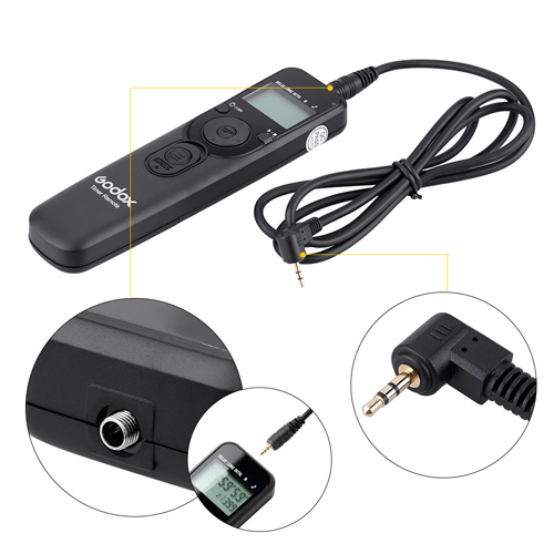 GODOX Shutter Digitale Timer Afstandsbediening Release Vervangbare Kabel Sluiter UTR-C1/C3/N1/N3/S1 voor canon Nikon Sony Camera