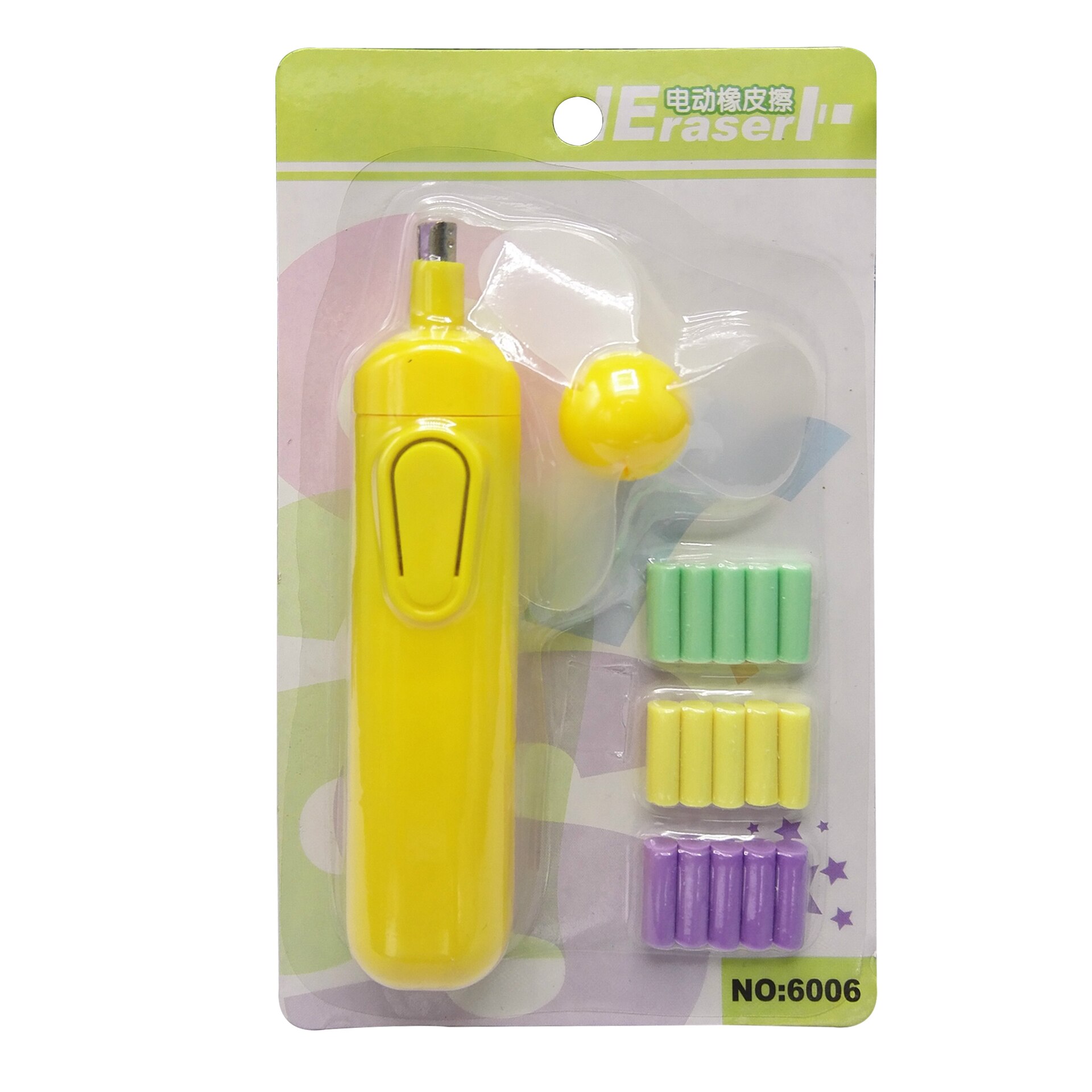 Electric Rubber Eraser with Fan Battery Operated Automatic Drawing Sketch Eraser School Supplies Stationery Child Learning