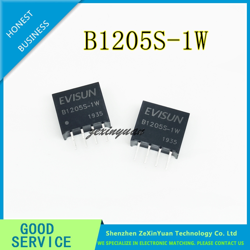 5 Pcs B1205S-1W Module B1205S-1WR2 B1205S-1W B1205S Sip-4 DC-DC 12V 5V
