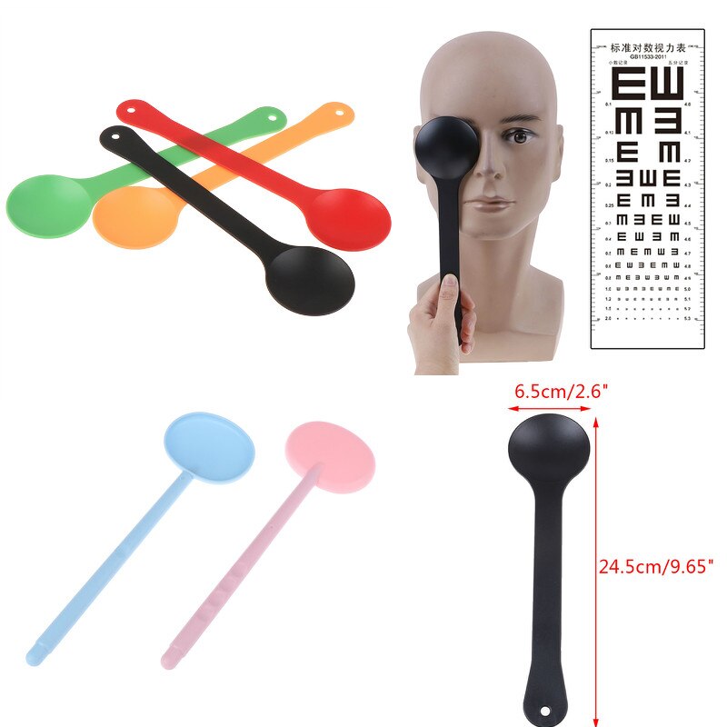 1Pcs Eye Occluder Professionele Handheld Optometrie Gereedschap Eye Occluder Blok Plaat Voor Vision Test Gezichtsvermogen Examen