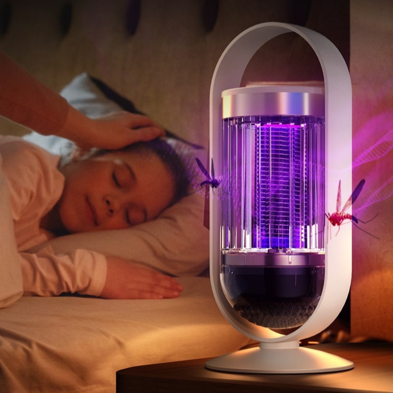 Mygglampe stille elektrisk støt type 2- i -1 mygglampe usb oppladbar insektavviser mygglamper