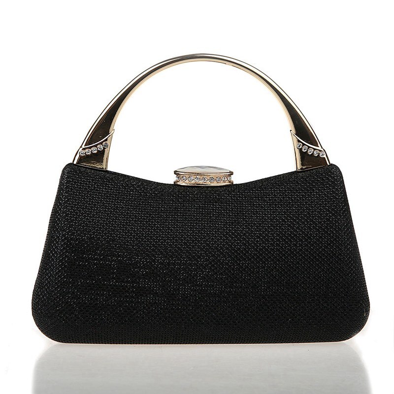 Crystal Diamond Day Clutch Bags Glitter Silver Blue Evening bags Gold Day Clutches Party Purse Woman Wedding Handbags: black