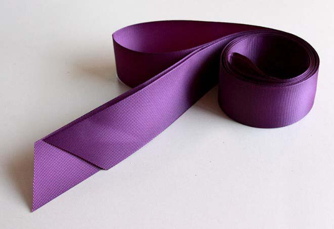 Cinturón de boda para dama de honor, cinta de 270x4cm en 9 colores, Morado, blanco y negro, cinturones de boda, accesorios de vestido de novia: Morado