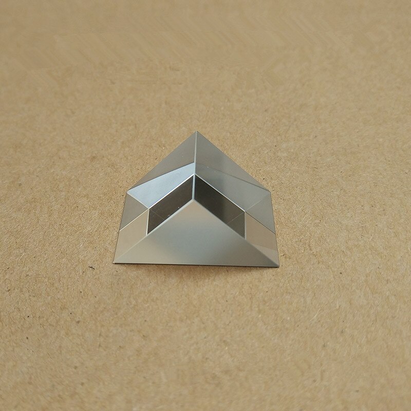 25x25x25mm Right Angle K9 Triangular slope External Reflecting Prism Lens coating with silver-plated