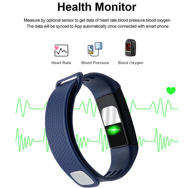 Braccialetto fitness intelligente orologio temperatura corporea attività Fitness Tracker Ip67 impermeabile smart Band Watch pressione sanguigna per lo Sport