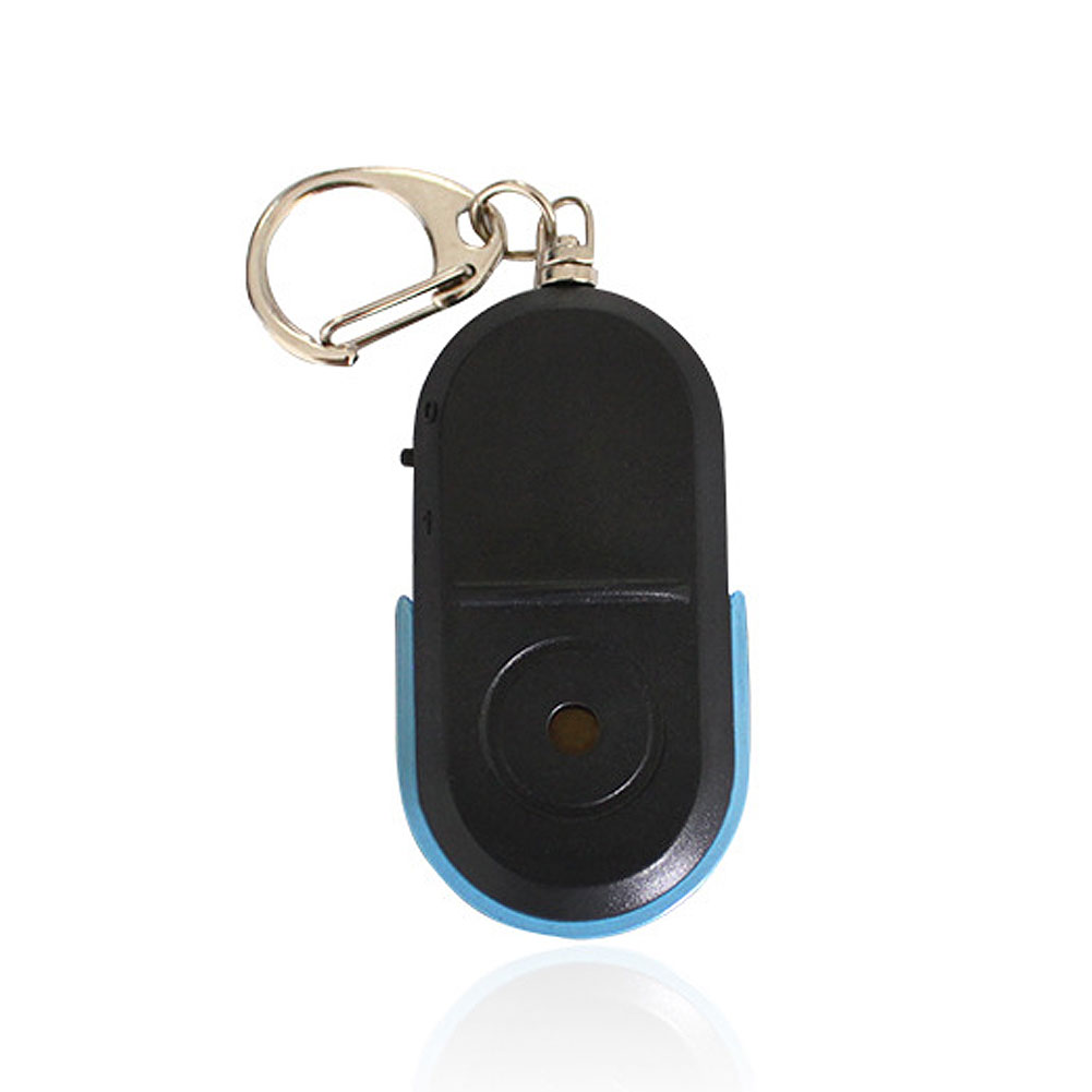 Mini Anti Lost Key Finder Locator Anti-Lost Alarm Key Finder Locator Keychain Whistle Sound With LED Light Sensor Tools