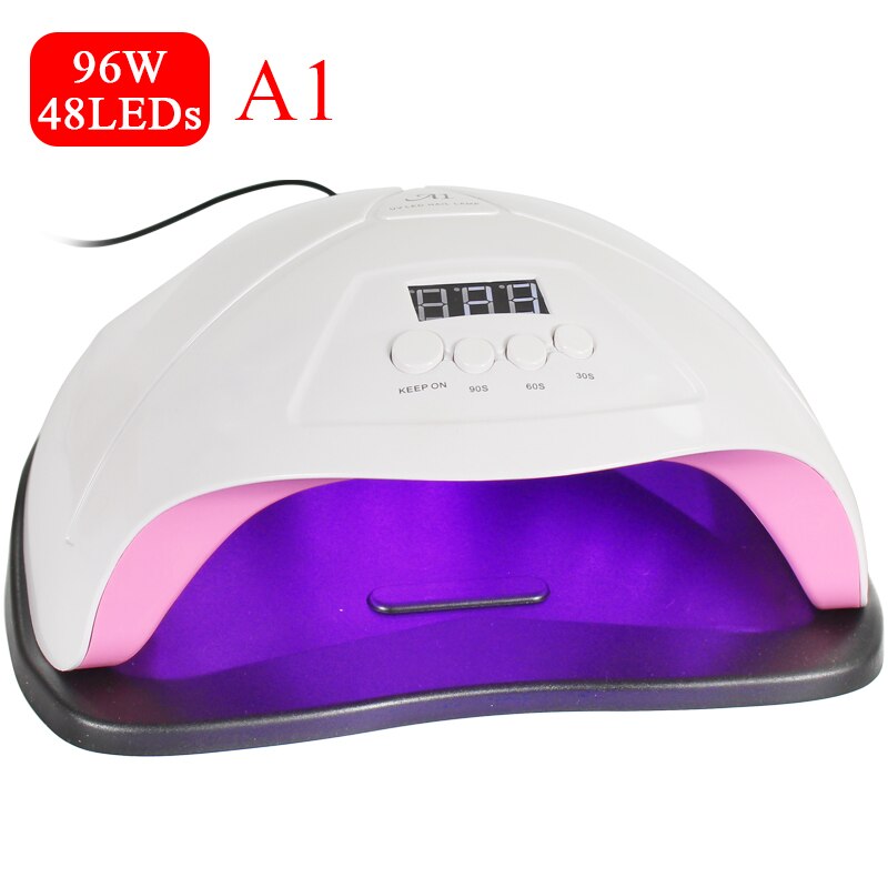 96W Uv Led Nagel Lamp Met 48 Pcs Leds Voor Manicure Gel Nail Dryer Drogen Nagellak Lamp 30 s/60 S/90 S Auto Sensor Manicure Gereedschap