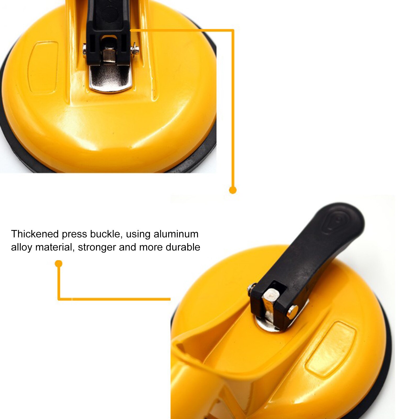 Premium Heavy Duty Ceramic Glass Suction Cup Double Handle Glass Puller/Lifter/Gripper