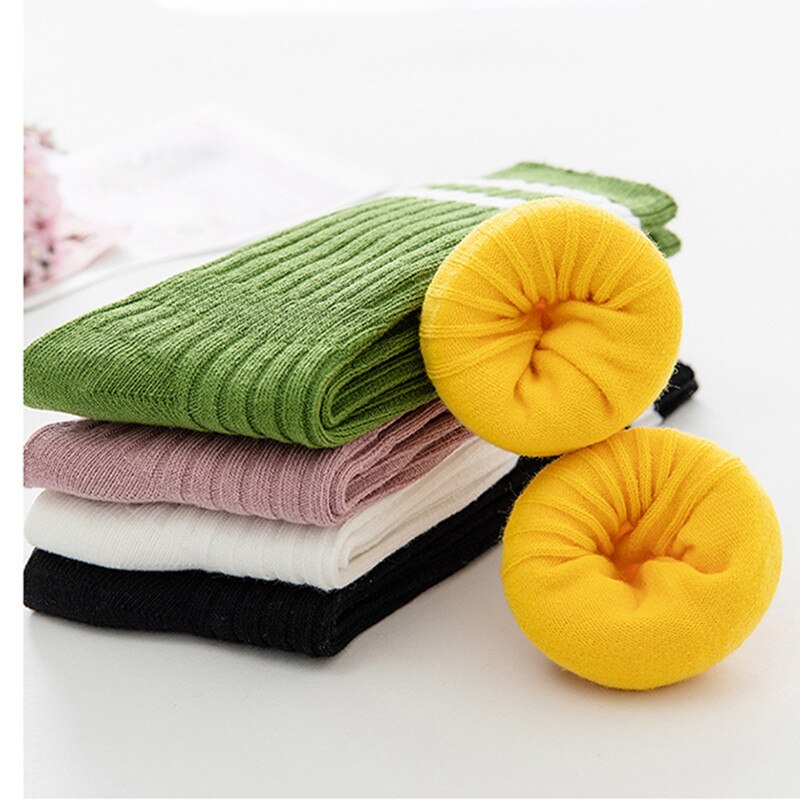 Chaussettes Tube en coton de pour garçons et filles, chaussettes rétro pour enfants, collection printemps-automne