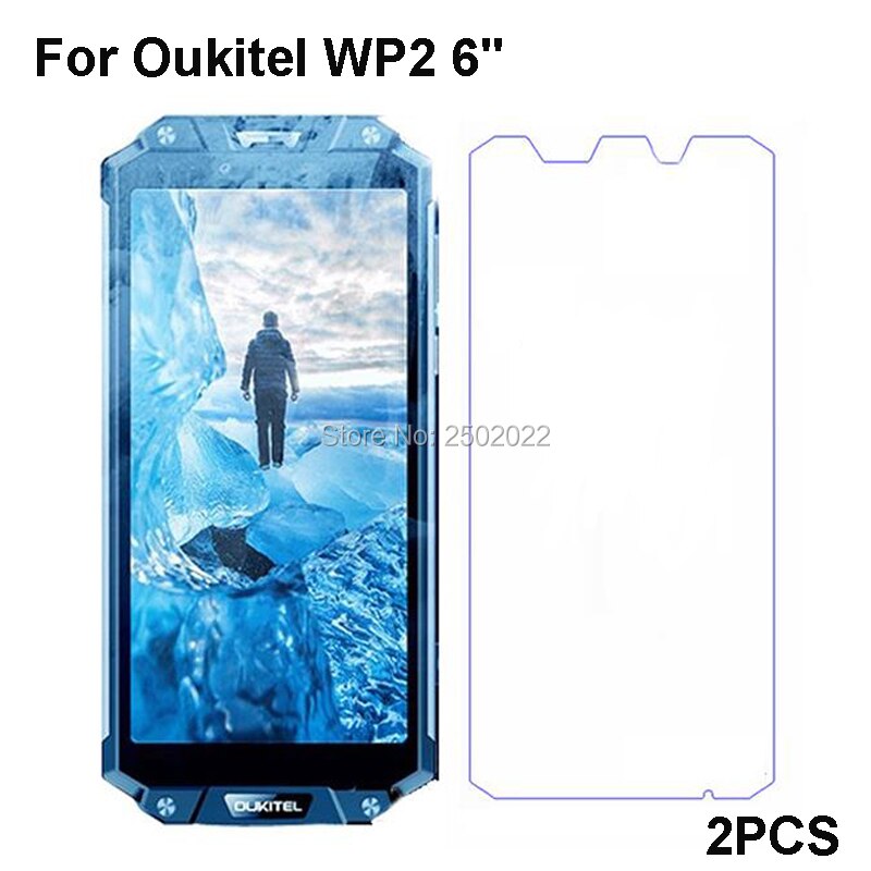 2 stück gehärtetes glas für oukitel  wp2, explosionsgeschützter displayschutz für oukitel  wp2, schutzfolie