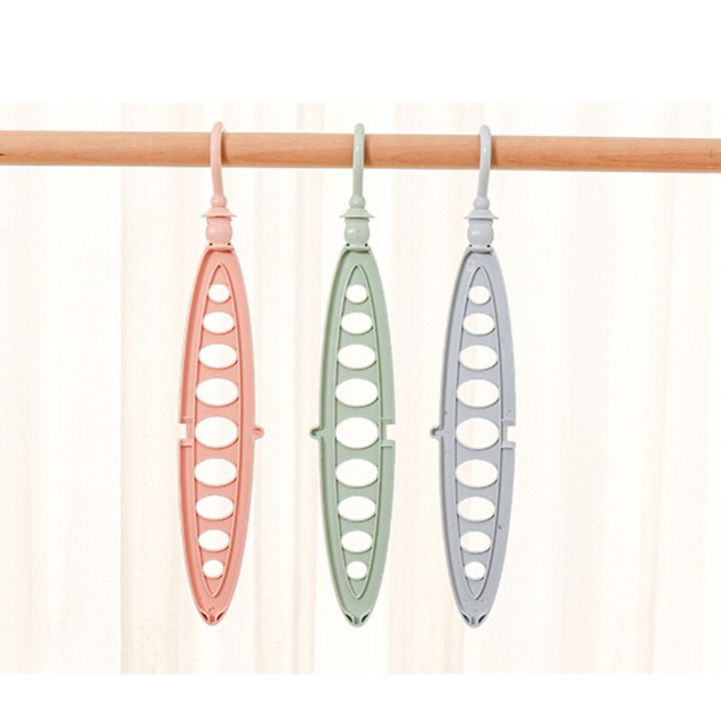 Multifunctional Clothes Rack Plastic Magic Hanger Wardrobe Closet Dress Coat Organizer 9 Hole Space Saver Hangers for Clothes