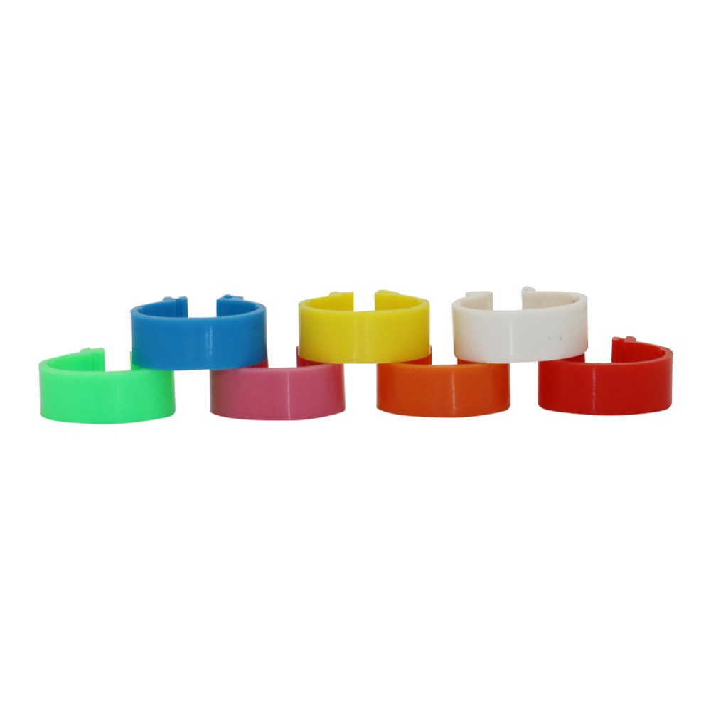 7 Kleuren Kip Voet Ring Binnendiameter 1.6Cm Plastic Gesp Soort Clip Ringen Kip Eend Gans Vogels Voeden Benodigdheden 210 Pcs