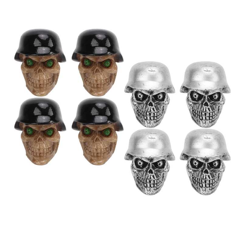 Tire Valve Caps Valve Stem Caps ABS+Copper Rustproof with Rubber Ring for Cars Bikes SUVs Trucks Motorcycle