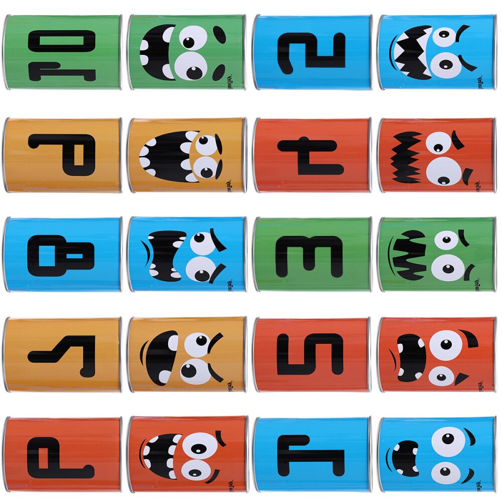 IBASE 10 Pcs Carnival Bean Bag Can Toss Game Set Circus Party Game For BBQs/Kids Birthday Parties