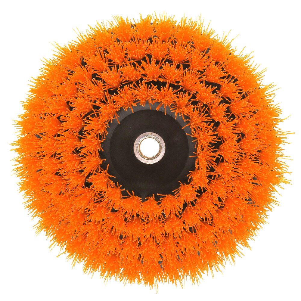 Spazzola per pulizia elettrica da 6 pollici per moquette in vetro, pneumatici per auto, piastrelle per doccia, superficie per bagno e cucina con adattatore: Grigio