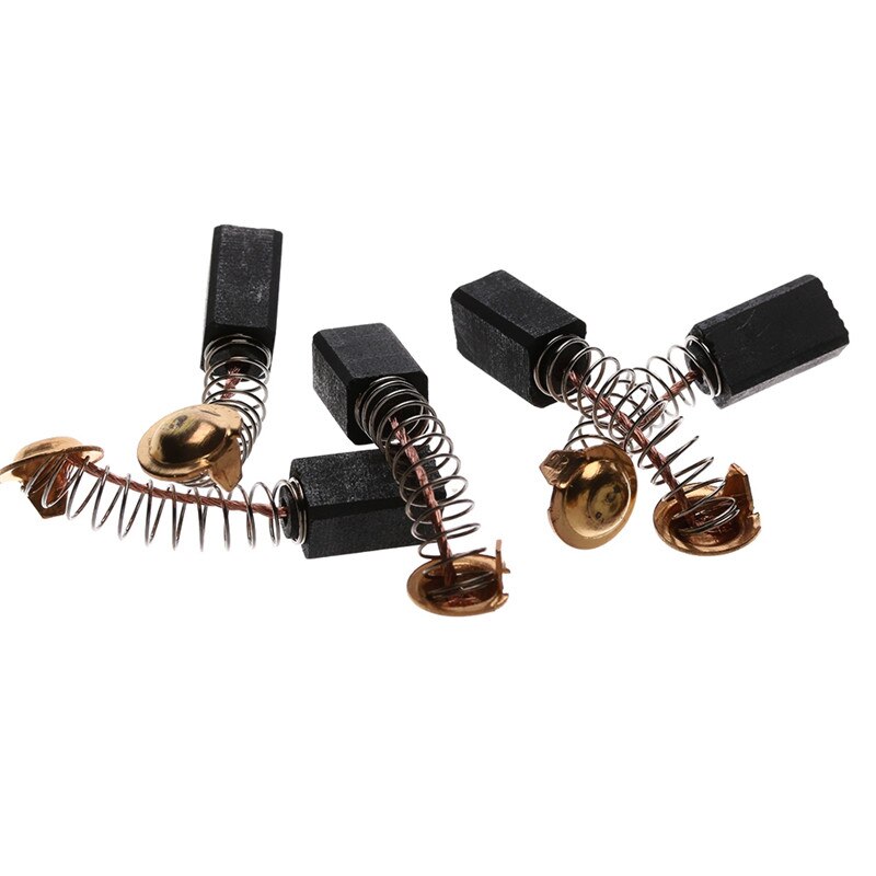 5 stk minibor elektrisk slibemaskine udskiftning kulbørster reservedele til elmotor dremel roterende værktøj 6.5 x 7.5 x 13.5mm