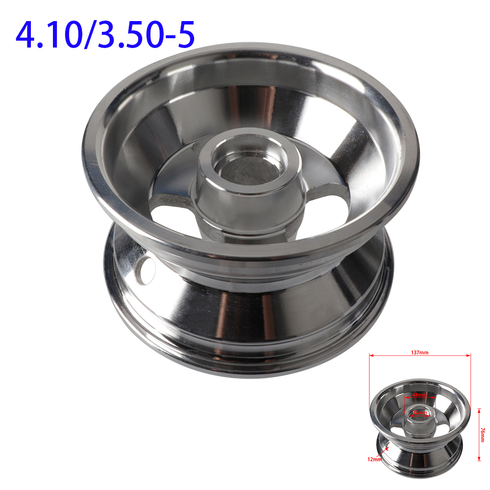 Ruedas de aleación de aluminio de 5 pulgadas para niños, llantas tipo rodamiento para Go kart, ATV, Quad Bike, triciclo, piezas de Moto, 4,10/3,50-5 karts