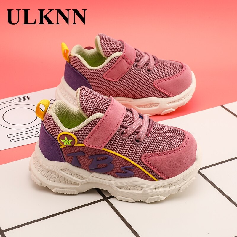Ulknn baby walking funktionella skor barn småbarn skor baby 1-2-3 år gammal pojke lätt enkel nät mjuk botten unisex