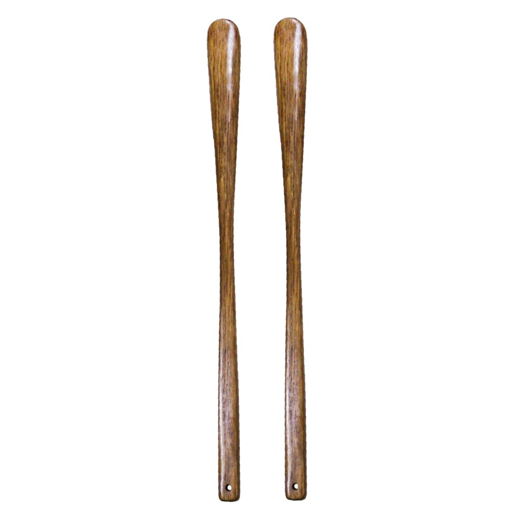 2 Pieces Wooden Women Kids Seniors Shoe Horns Lifter Wood Shoehorn Men's Long Solid 21inch