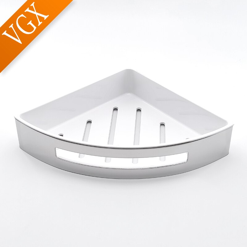 VGX HOShower-mir de rangement d'angle en acier inoxydable, étagères murales, accessoires de cuisine, étagère transparente, évaluation T1