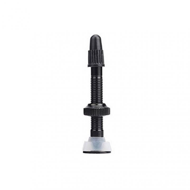 Bicycle Valve For Compatible Road MTB 40/60mm Bicycle Tubeless Tire Aluminum Alloy Vacuum Extension Nozzle Stem Bike Accessories: black-40mm