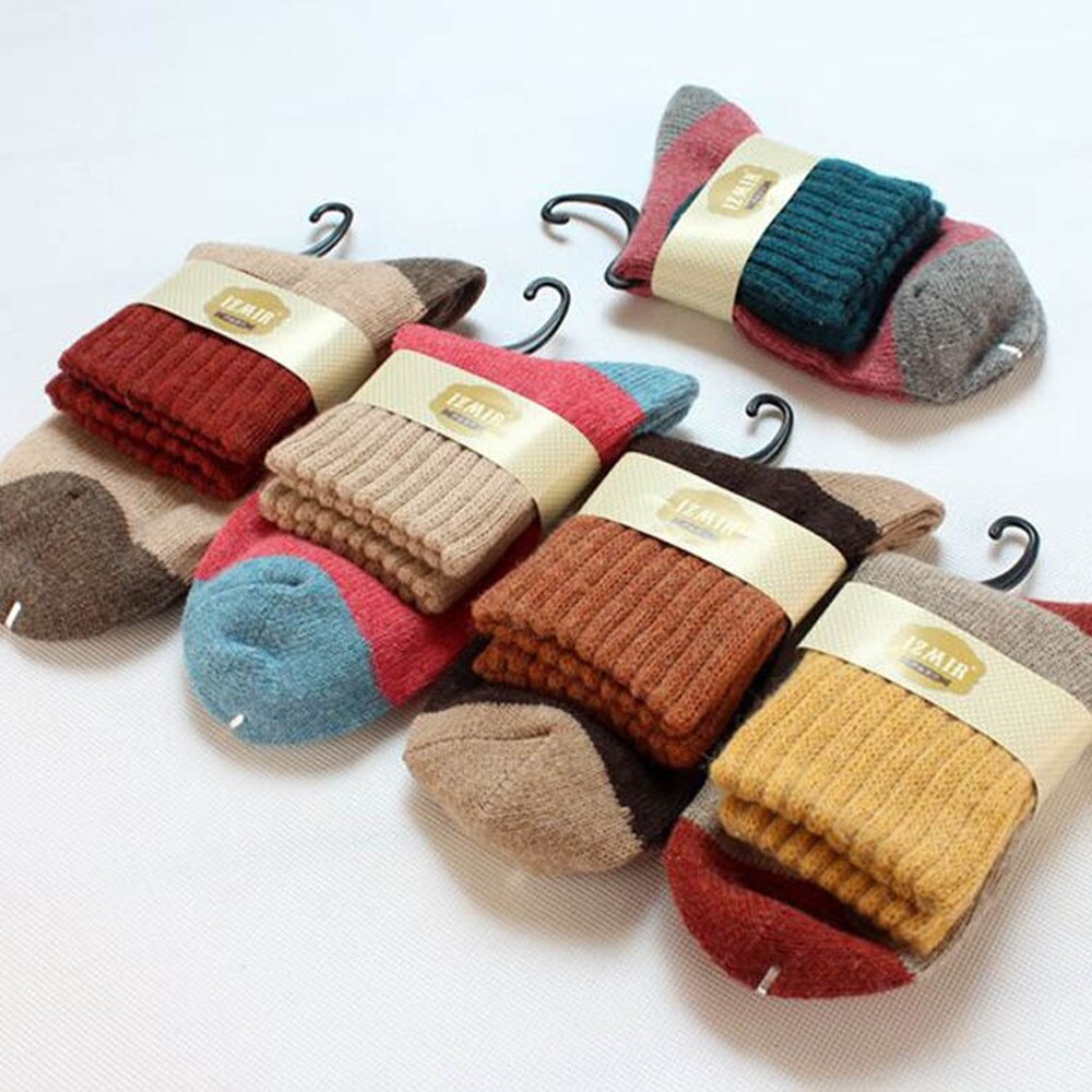 5 par damestrømper til vinter skal være lavet af kanin uldsokker varme strømper til højkvalitets og tykke cashmere sokker
