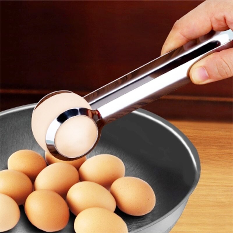 Gougu rustfrit stål æggetang æggeclips køkkenredskaber til madlavning gadgets