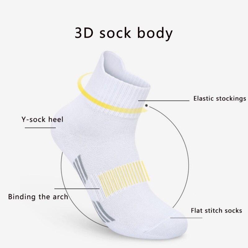 5 paia di calzini sportivi unisex antisudore donna uomo calzini traspiranti a tubo corto calzini sportivi per corsa tutto'aperto pallacanestro calcio