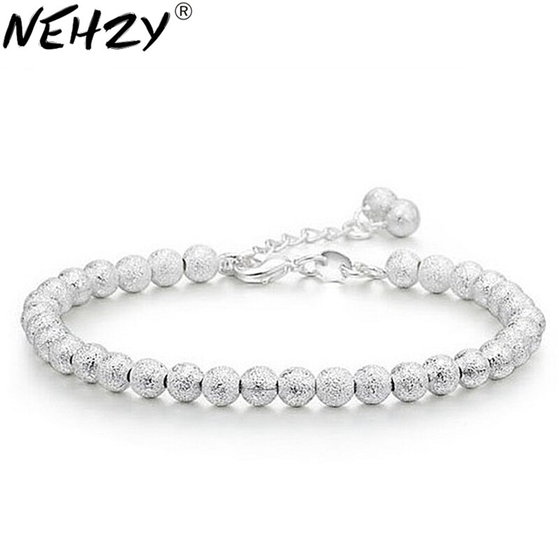 Bracelet de perles en argent mat mme sauvage bijoux de , bijoux de mignon 17.5CM