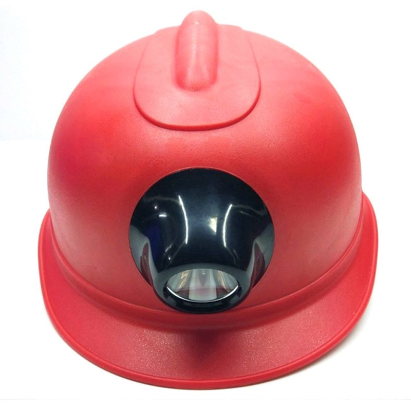 Sikkerhedshjelm med lampe minearbejdere arbejdshætte lampe opladning forlygter hård hat til byggearbejde beskyttende hjelme