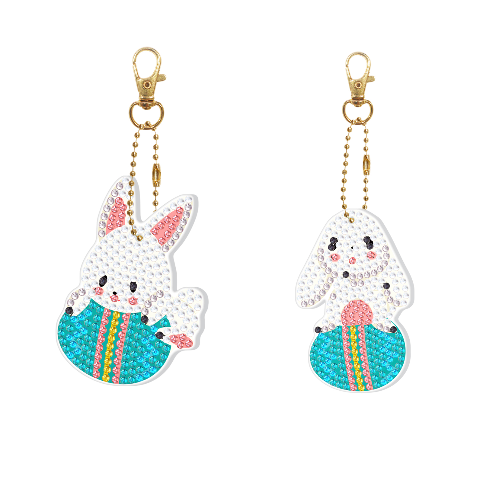 2 Pieces Of 5D Diamond Painting DIY Keychain Double Sided Full Diamond Butterfly Cake Luminous Pendant Bag Accessories Toys: DYSK14