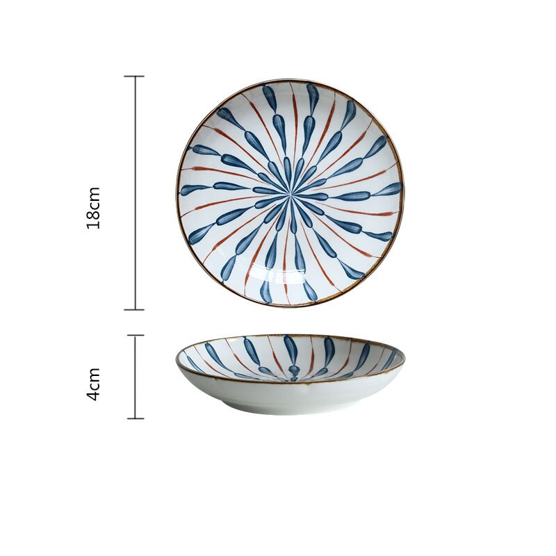 Keramische Kommen Voor Soep Salade Rijst Pasta Nordic Stijl Servies Plaat Pak Voor Diner Yoghurt Dessert Poki Voedsel Schotel Granen kom: B-7inch