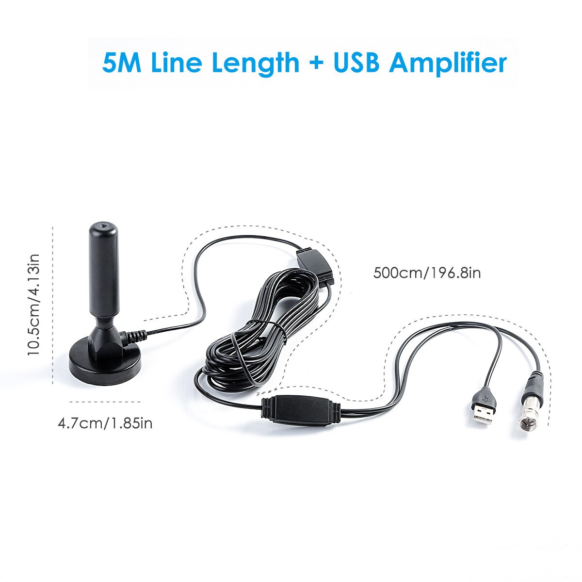 Portable digital dual amplifier Antenna HDTV antenna